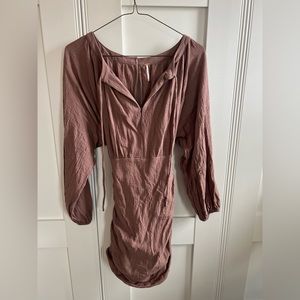 Free People Pink/Mauve The Only One Mini Dress